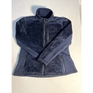 KUHL Womens Navy Blue Fleece Lined Full Zip Jacket Size XL